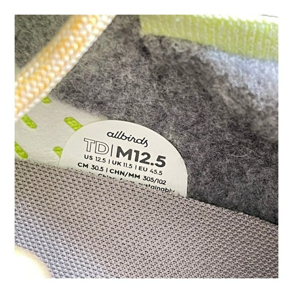 Mens Allbirds Gaia Green Tree Dasher Running Sneaker Shoes Size 12.5 NEW - Picture 6 of 6